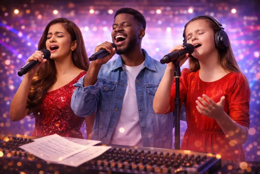 singers perform