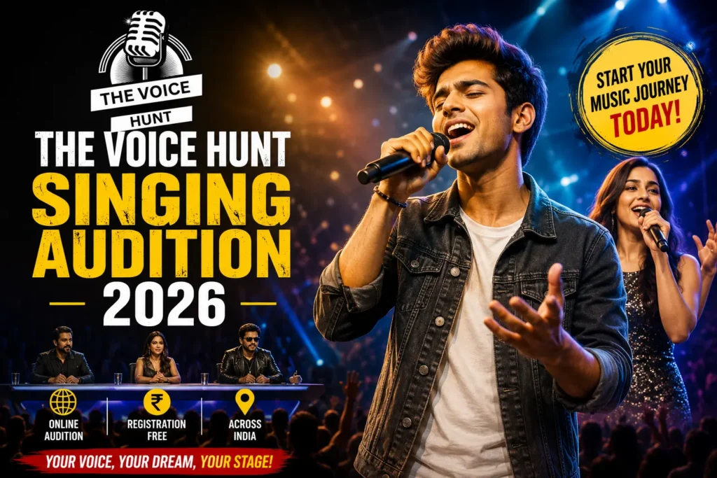 The Voice Hunt Singing Audition 2026 online registration and singing competition
